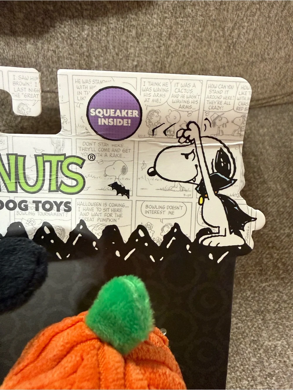Peanuts Snoopy & Woodstock Halloween Plush Dog Toys